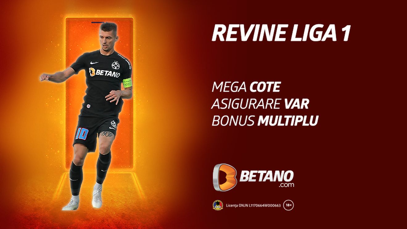 Fotbalul nostru s-a întors! Liga 1 revine cu megacote, asigurare var și peste 2.000 de pariuri pe meci!