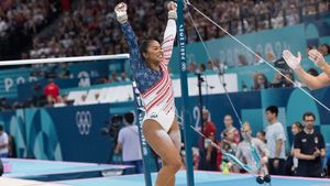 Jordan Chiles, rivala Anei Bărbosu, a arătat poate prea mult într-un costum de baie