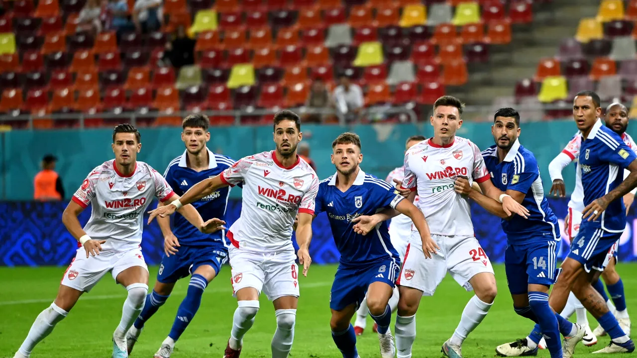 FC U Craiova - Dinamo 2-1, în etapa 24 din Superliga. Oltenii câștigă primul meci din 2024, „câinii” au trei eșecuri consecutive!