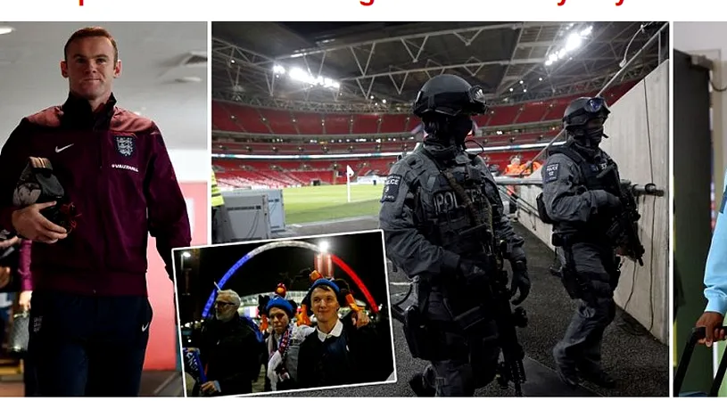 FOTO | Europa în teroare. Forțe speciale antitero au patrulat pe Wembley înainte de Anglia - Franța