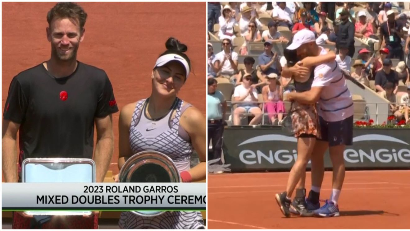 Bianca Andreescu, învinsă în finala de la Roland Garros la dublu-mixt! Jucătoarea descalificată din turneul de dublu-feminin a cucerit trofeul