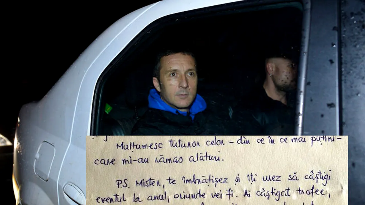 Mihai Stoica, mesaj din închisoare pentru Reghecampf: 
