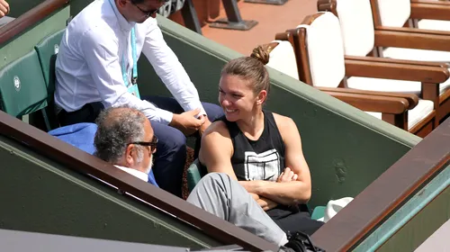 IMAGINEA ZILEI | Simona Halep zâmbește larg alături de Ion Țiriac. Scene unice pe centralul de la Roland Garros: #1, privindu-l pe #1