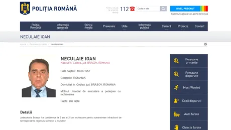 Ioan Neculaie, fostul patron al FC Brașov, dat în urmărire națională după ce a primit o nouă condamnare la închisoare și nu a fost găsit la domiciu!