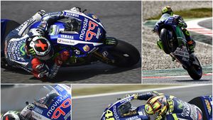 "Robotul" Jorge Lorenzo face o cursă perfectă și câștigă la Barcelona. Rossi termină cursa pe 2 și rămâne lider la general. Marquez a abandonat după un accident