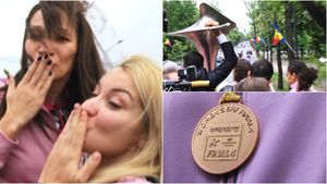 Autocarul campioanelor! VIDEO | Fetele de la CSM le-au prezentat trofeul Ligii Campionilor bucureștenilor