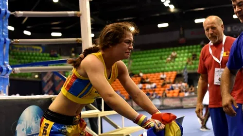 Lacrimile unei performanțe. România are o nouă campioană europeană la kickboxing