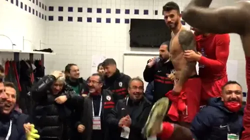 Sărbătoare în vestiarul lui Gaziantep! Cum s-au bucurat jucătorii, după o nouă victorie a echipei lui Marius Șumudică | VIDEO