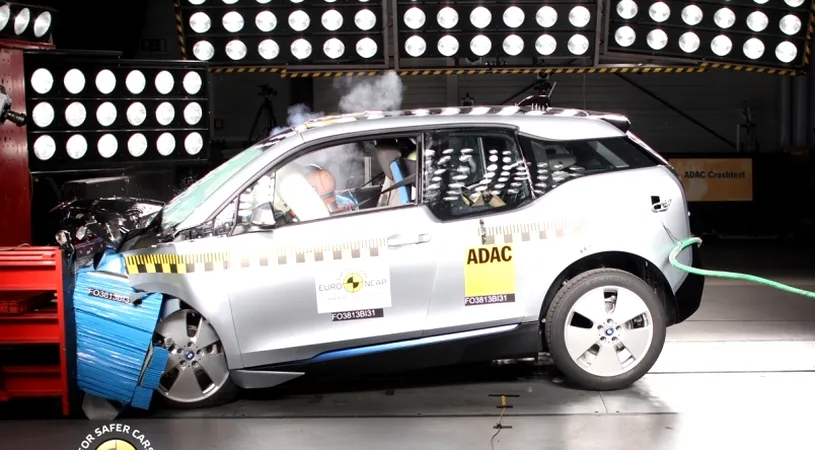 Foto Modelul electric BMW i3 a primit patru stele la testele de siguranță Euro NCAP