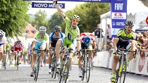 Rezultat excelent pentru ciclismul românesc: Eduard Grosu a terminat pe locul 2 în ultima etapă a Turului Sloveniei