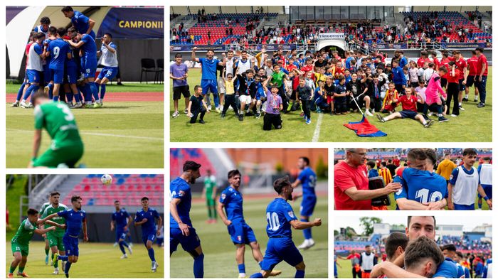 Sărbătoare ca la promovare la Târgoviște! Chindia a suferit teribil pentru menținerea în Liga 2, iar la final a răsunat “We are the champions” din boxele stadionului