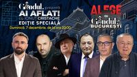Gândul prezintă Ai aflat! cu Ionuț Cristache – Ediție Specială, duminică, 7 decembrie, de la ora 20.00, live pe Gândul. Alege Cu Gândul la București!