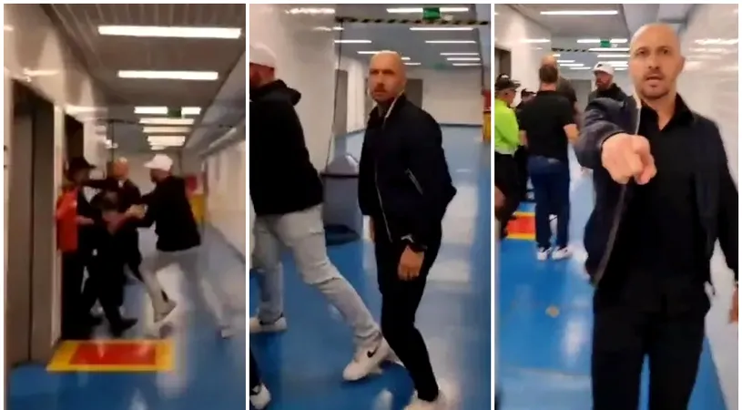 Directorul sportiv a vrut să spargă ușa arbitrilor de la camera VAR, după decizia șocantă luată de aceștia! Totul a fost filmat și oficialul a încercat să oprească înregistrarea | VIDEO