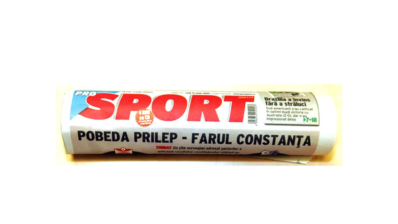 ProSport de duminică**, exclusiv online