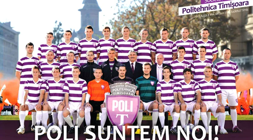 ASU Poli Timișoara,** echipa romantică a vremurilor noastre: elevii, studenții și profesorii devin egali în tricoul alb-violet