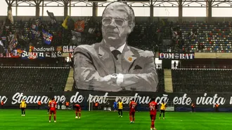 Emerich Jenei, omagiat în Ghencea. Scenografie impresionată a fanilor Stelei: ”Cunosc Steaua pe de rost, pentru că este viața mea!” | FOTO și VIDEO