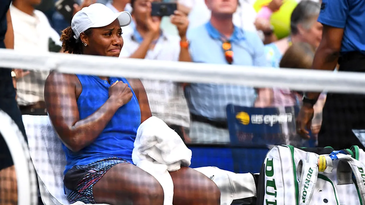 Așa a învins-o Taylor Townsend pe Halep, după ce fusese la două mingi de eliminare în calificări. Cifrele ciudate ale succesului americancei în fața Simonei