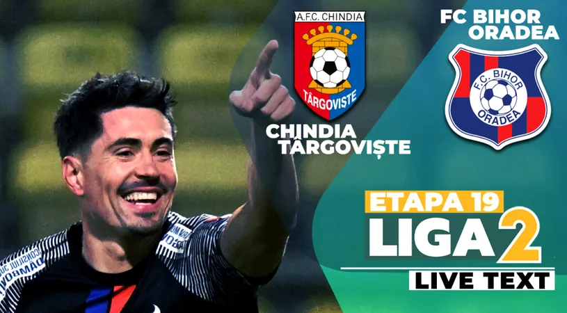 Chindia învinge și FC Bihor cu un gol marcat pe final. Orădenilor li s-a refuzat un penalty în prima repriză și încă nu-și asigură locul în play-off