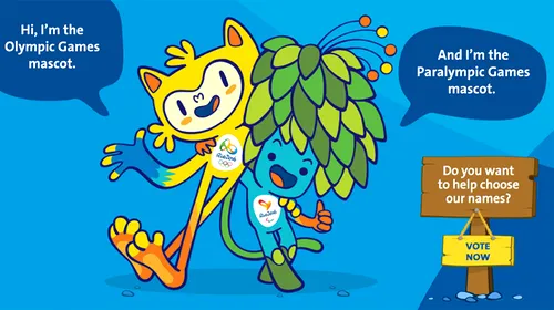 Mascotele fără nume de la Jocurile Olimpice de la Rio cer ajutorul fanilor. Oba și Eba sau Vinicius și Tom?
