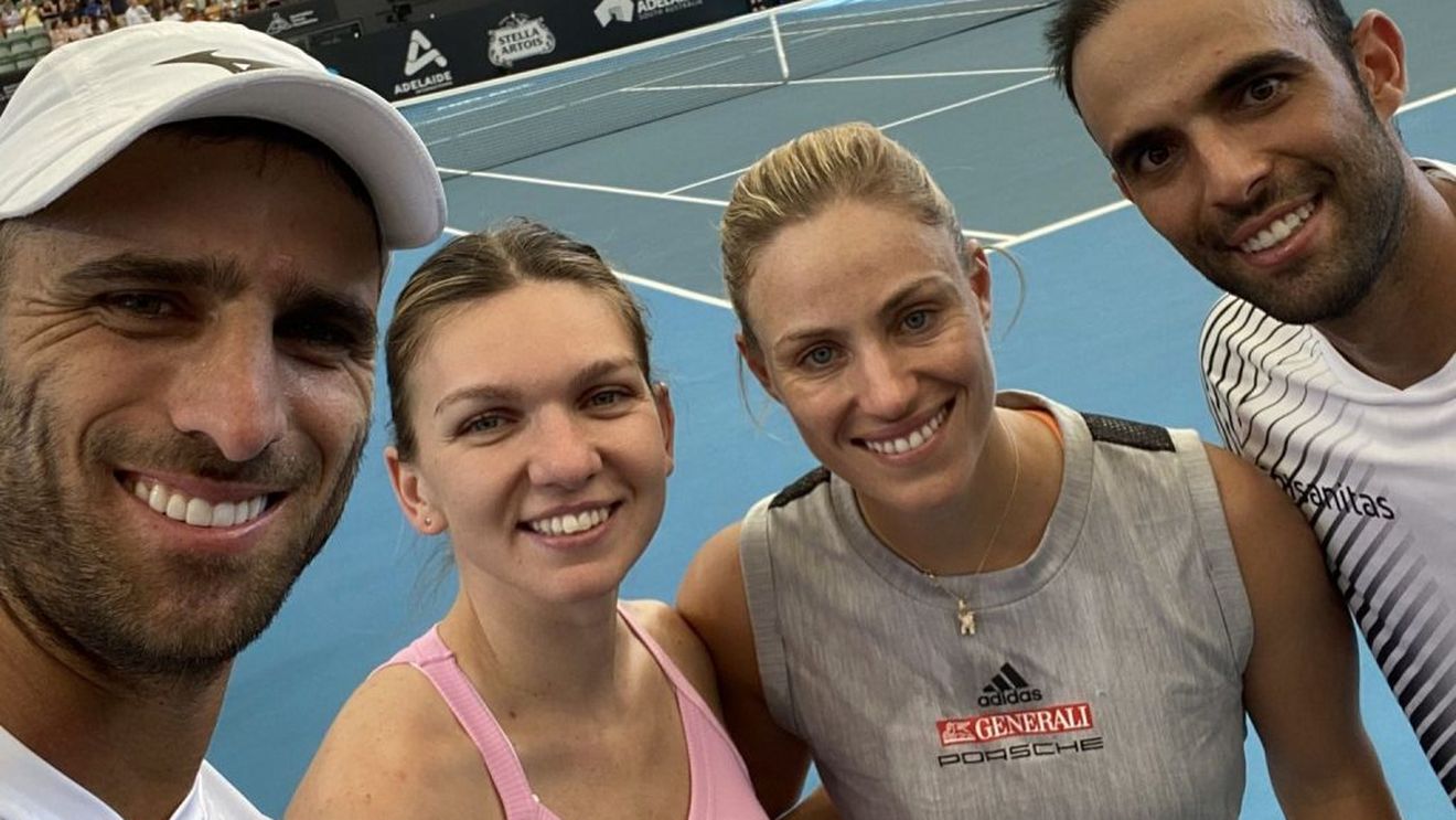 Simona Halep a primit sfaturi în timpul punctului! Cum a fost surprinsă jucătoarea noastră în primul meci din 2020 | VIDEO