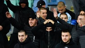 Șase suporteri bulgari au fost arestați după incidentele de la meciul Bulgaria - Anglia, din preliminariile Euro 2020