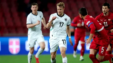 Selecționerul Austriei vrea să folosească un fotbalist cu România, deși a luat cartonaș roșu cu Serbia