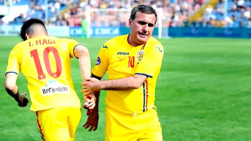 Cele două cuvinte cu care Ianis Hagi i-a descris pe Gică Hagi și pe Gică Popescu, la miezul nopții, după meciul de retragere Generația de Aur - Restul Lumii 3-2