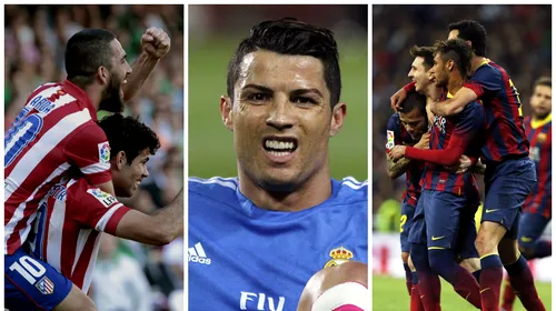 Trei din trei. Atletico învinge cu emoții, Barca trece de Betis, Real Madrid învinge la Sociedad
