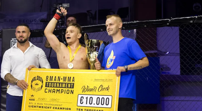 Andrei Carauș, câștigătorul premiului de 10.000 de euro la Gala Blood Fight League, ediția I: „Am venit flămând”