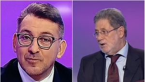 Dumitrescu l-a provocat la o dezbatere publică, Dinu a răspuns în stilul propriu. "Procurorul", un nou atac: "Ne desparte o lume! Sper să nu mă oblige să râcâi stratul și să arat cât de gol e doar botezatul Mister. Măi, Iliuță..."
