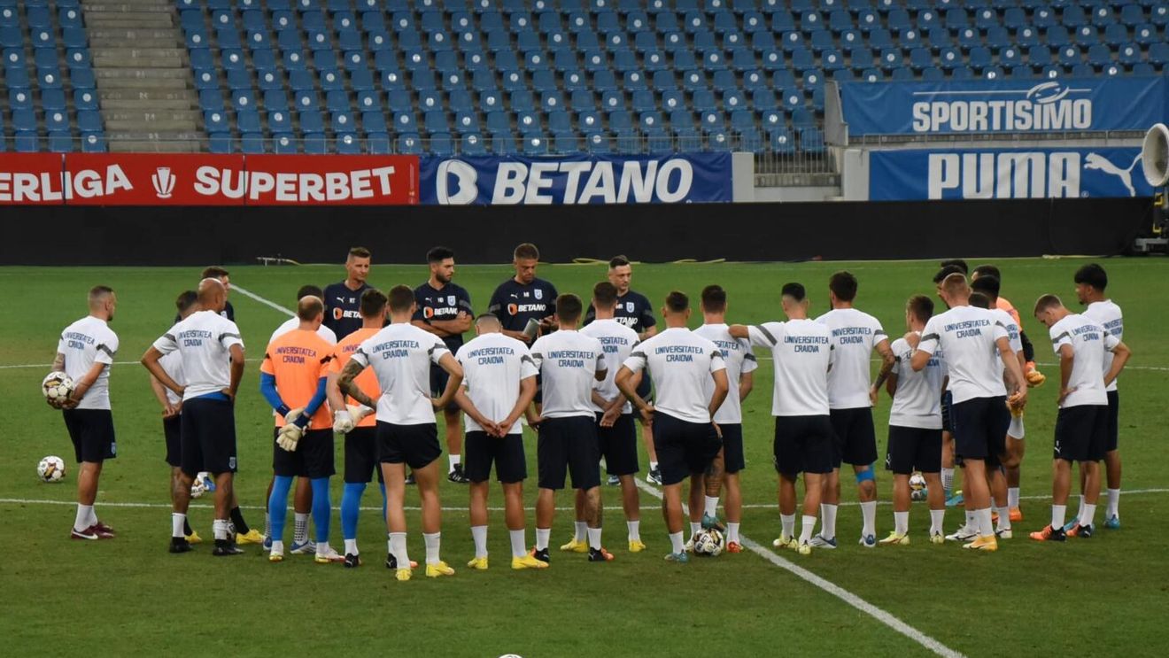 Cine transmite la tv Universitatea Craiova - Zorya Lugansk, manșa retur din turul trei preliminar Conference League