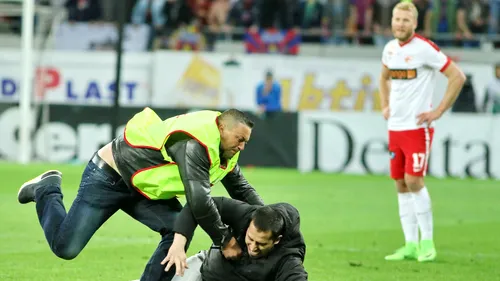 Oficialii dinamoviști au găsit scuza pentru incidentele de la derby-ul cu FCSB. Motivul pentru care fanii ar fi pătruns pe teren: 