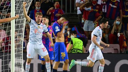 FC Barcelona - Bayern Munchen 0-3. Robert Lewandowski a reușit dubla pe Camp Nou, iar catalanii tremură pentru calificarea în optimile Ligii Campionilor