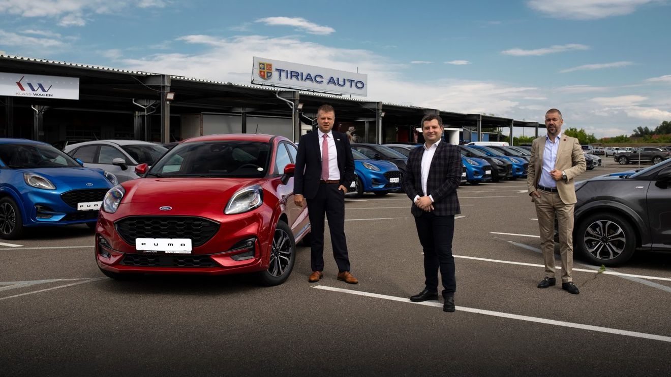 100 de Ford PUMA, livrate de Țiriac Auto, distribuitor autorizat Ford! intră în parcul Klass Wagen Rent-a-Car