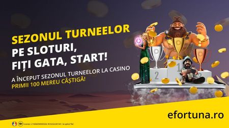 Unic în România! Toată luna aprilie joci la turnee cu premii garantate, în cazinoul online