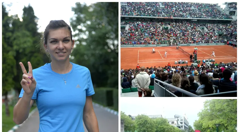 Corespondență de la Roland Garros. Halep cucerește Parisul. 15.000 de francezi au primit-o pe Simona cu 