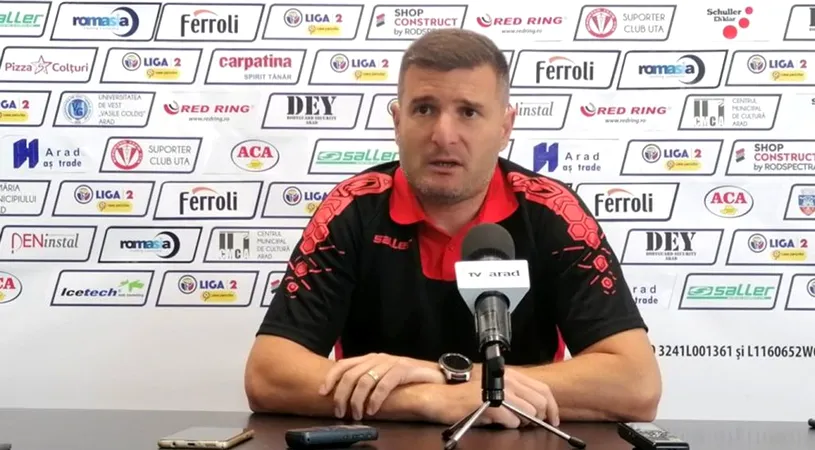 Laszlo Balint, înaintea primului meci pe care liderul UTA îl joacă în play-off, cu Turris Oltul: ”Suntem în fața unei competiții blitz, fulger. Îmi doresc foarte mult să ieșim câștigători la final”