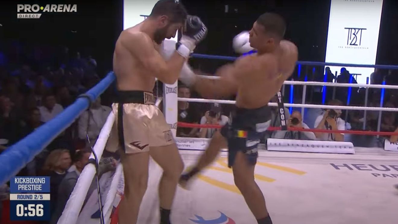 Florin Rambo Lambagiu, furat ca în codru în meciul pentru centura mondială la kickboxing | VIDEO