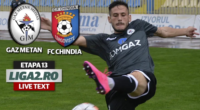 Gaz Metan - Chindia 2-1.** Figliomeni înscrie un super-gol și îi urcă pe medieșeni pe podium la final de tur