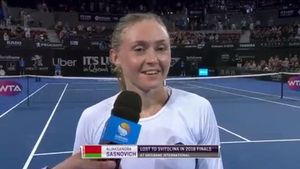 "Anul trecut am mâncat prea mult orez cu ciuperci înainte de meci. De data asta nu am mai făcut-o". Declarația zilei vine de la Sasnovich, după ce a reușit surpriza la Brisbane, în fața Elinei Svitolina