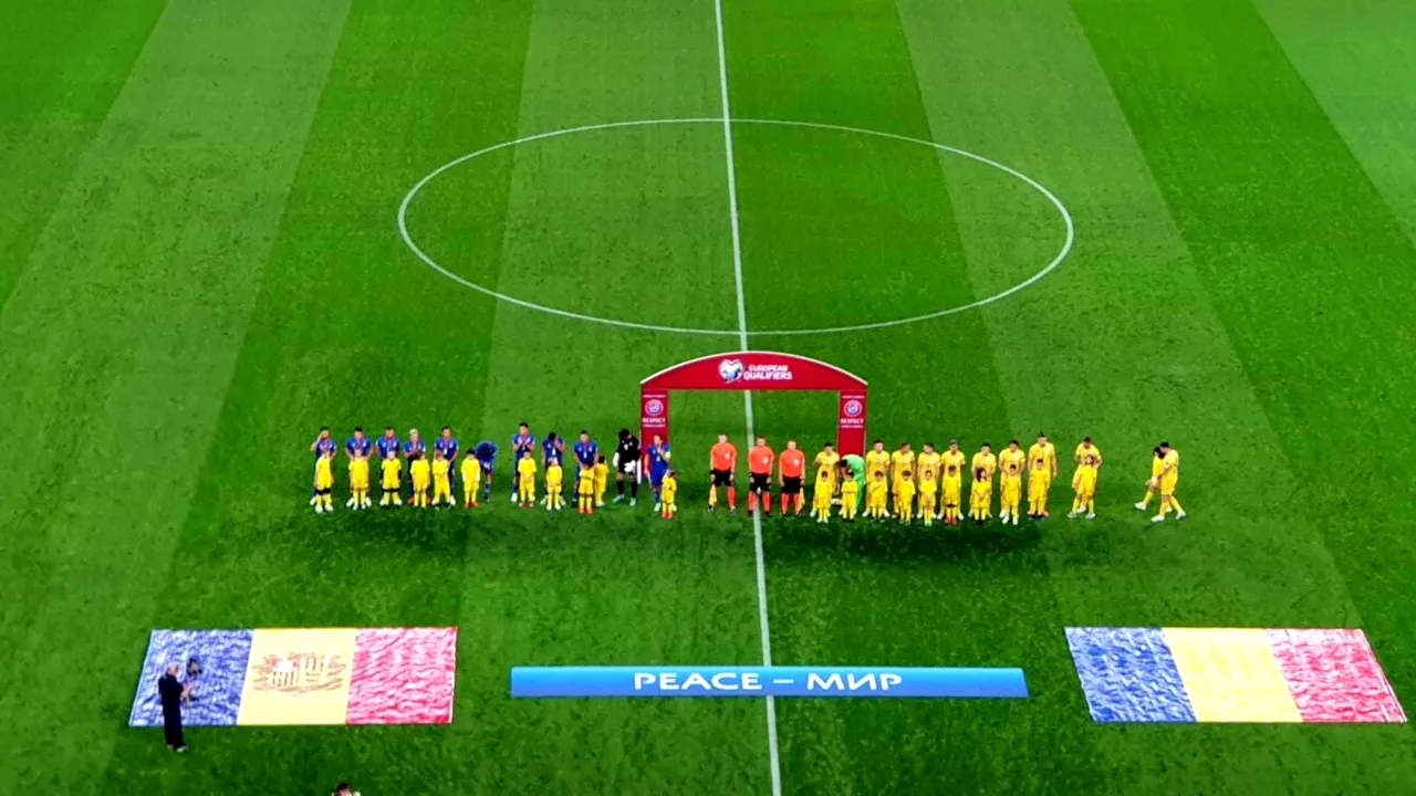 Piele de găină! Momentul intonării imnului României de către miile de copii prezenți la meciul cu Andorra a fost de-a dreptul emoționant