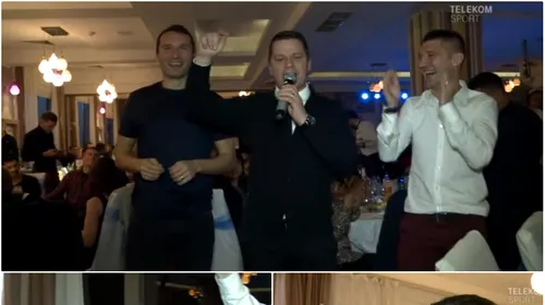 VIDEO | Flavius Stoican a făcut senzație la petrecerea de sfârșit de an. A cântat, a făcut dedicații și a glumit cu jucătorii: „De la Cioinac pentru Andrei Cristea, cel mai bun marcator al Iașiului” :)