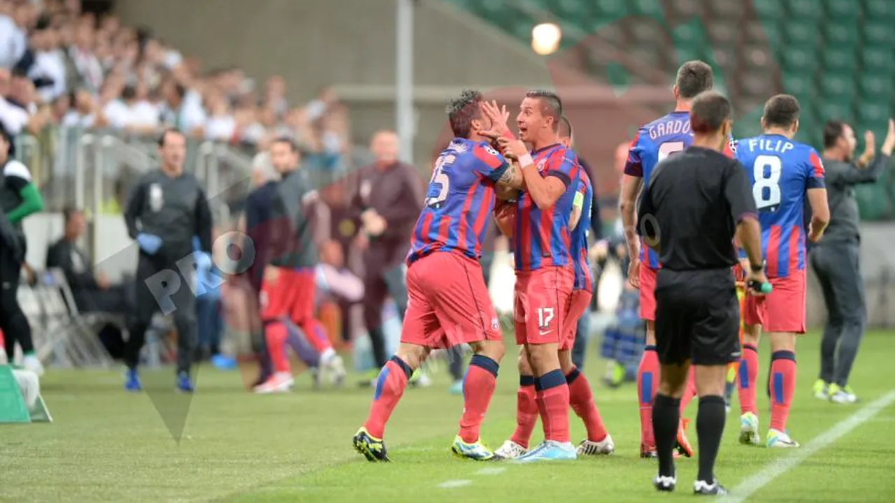 În grupe după 9 minute! Legia  - Steaua 2-2! A șaptea calificare în Champions League pentru roș-albaștri