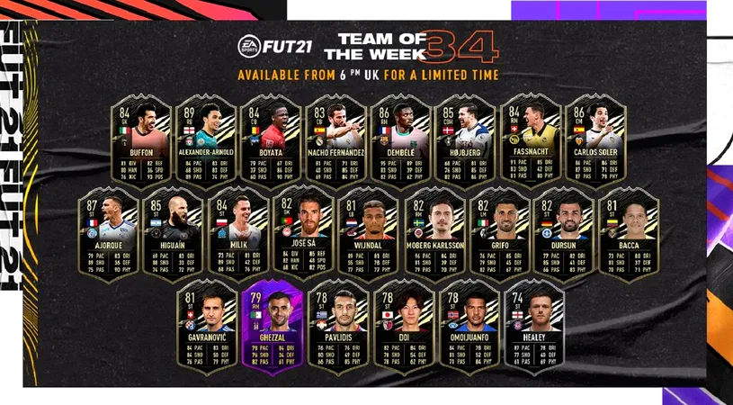 Cea mai bună echipă a etapei trecute a fost lansată în FIFA 21! Ce fotbaliști au reușit să primească upgrade-uri în Ultimate Team și cât valorează cardurile lor