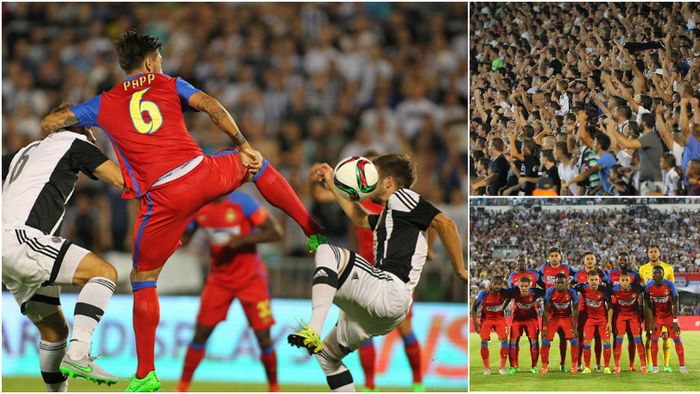 Partizan - Steaua 4-2. Dramatism la Belgrad. Campioana României a condus cu 2-1, dar cu un om eliminat, n-a rezistat în fața sârbilor. Roș-albaștrii merg în playoff-ul Europa League