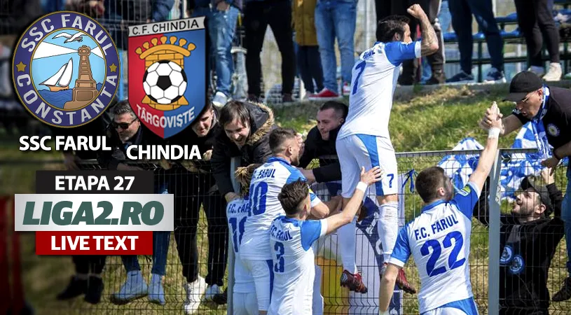 Super-golul lui Păun decide derby-ul! Farul i-a produs Chindiei prima înfrângere în acest an.** Replica târgoviștenilor, extrem de slabă fără ajutor din partea arbitrilor