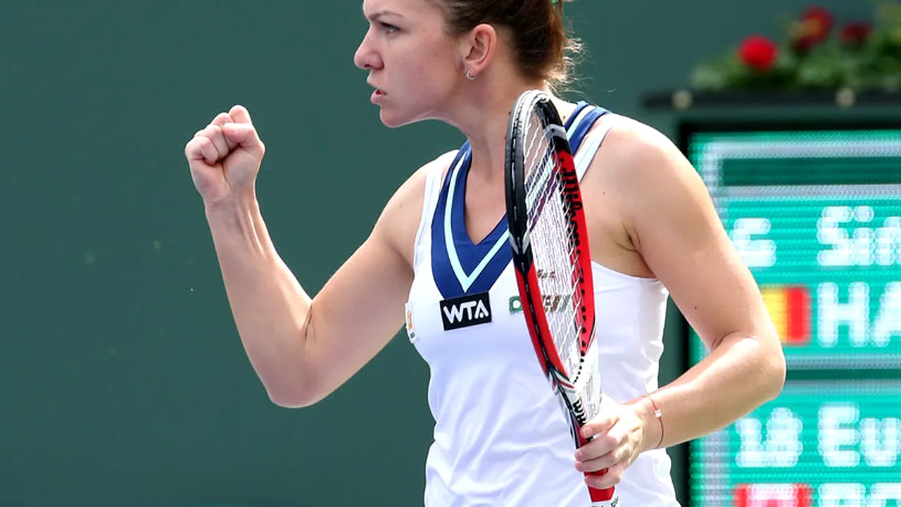 Simona Halep este în semifinale la Indian Wells: 