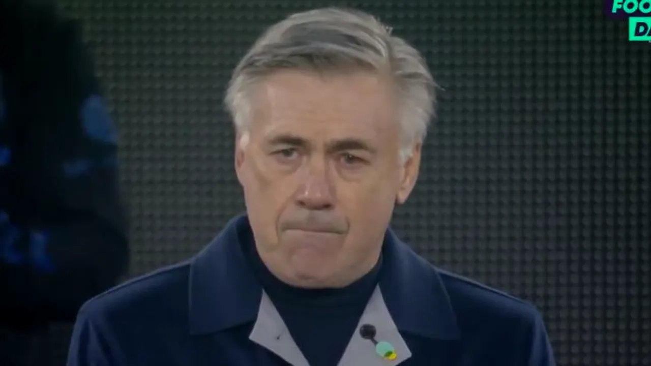 Everton - Leeds United. Carlo Ancelotti a plâns în timpul momentului de reculegere dedicat lui Diego Maradona, la începutul meciului | VIDEO