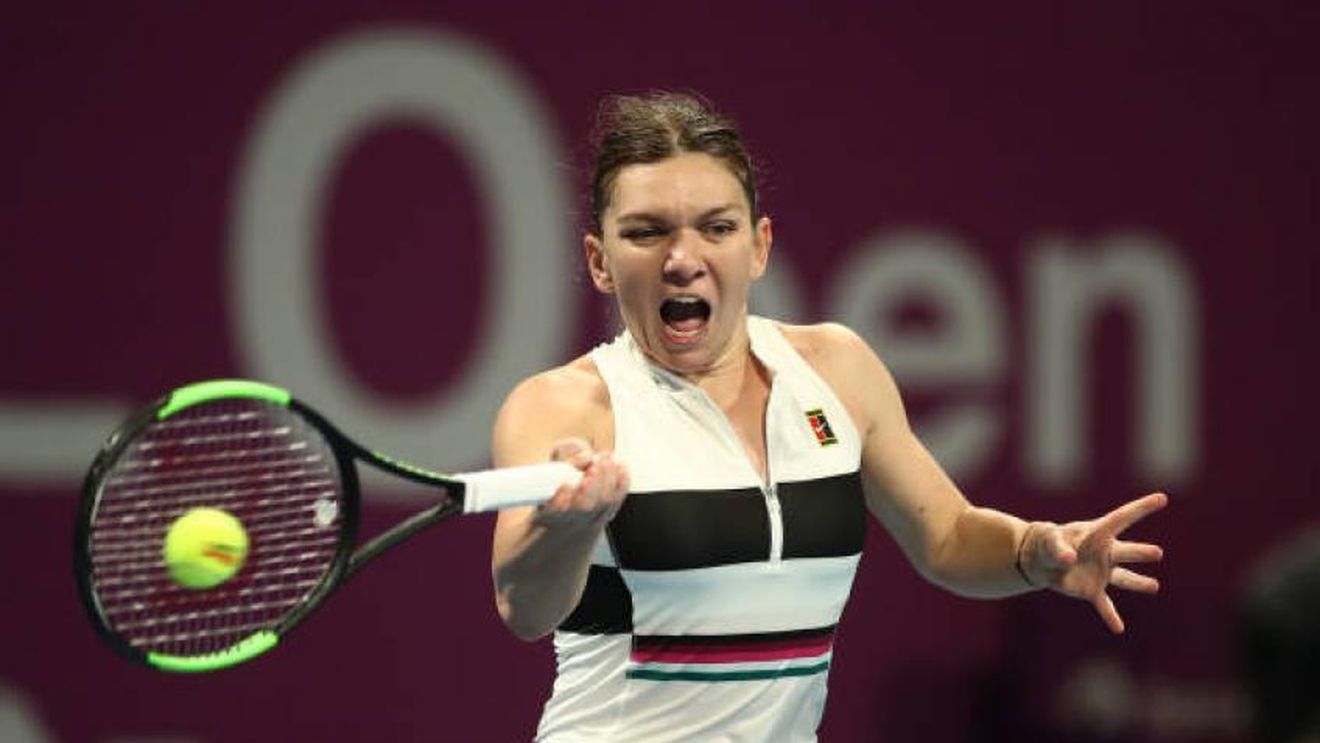 K.O.zlova. Meci fantastic pentru Halep, jucătoarea fără antrenor: a dat cu racheta de pământ, a trăit periculos, dar s-a calificat în optimi la Indian Wells, după 7-6/3, 7-5 cu Kateryna Kozlova