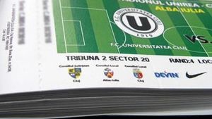 "U" Cluj a pus în vânzare bilete pentru partida cu Victoria Brănești din Cupa României